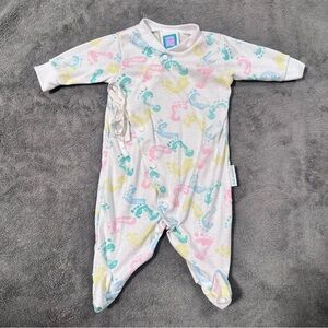 Vintage Little Me footprint Footed Sleeper - See description for sizing